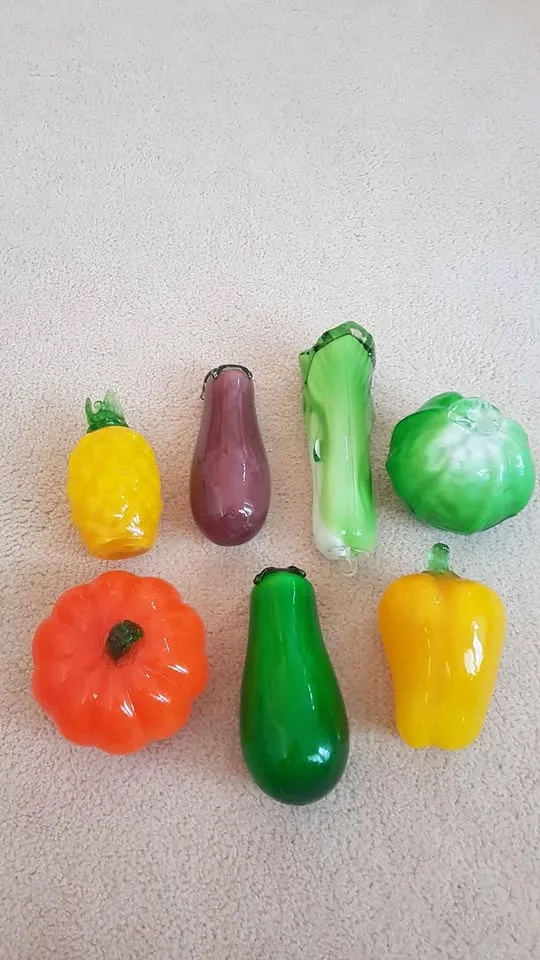 Vegetables & fruit glass decor image indicator(2)