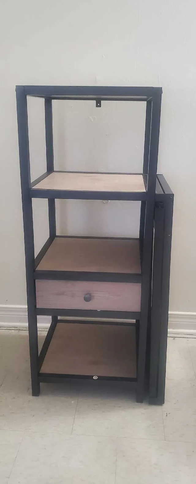 Foldable Desk with Shelves image indicator(3)