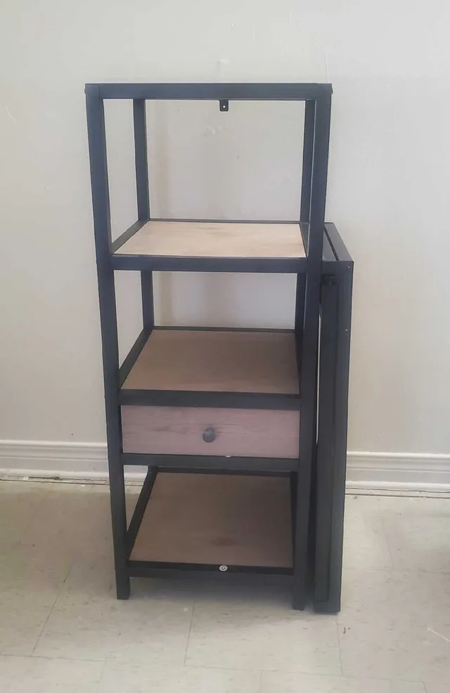 Foldable Desk with Shelves image indicator(4)