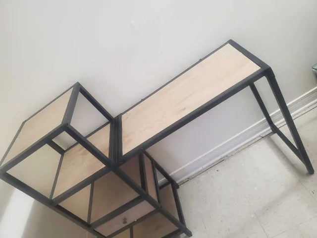 Foldable Desk with Shelves image indicator(5)