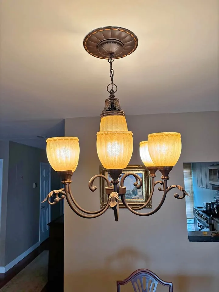 Bronze Dining Table Chandelier