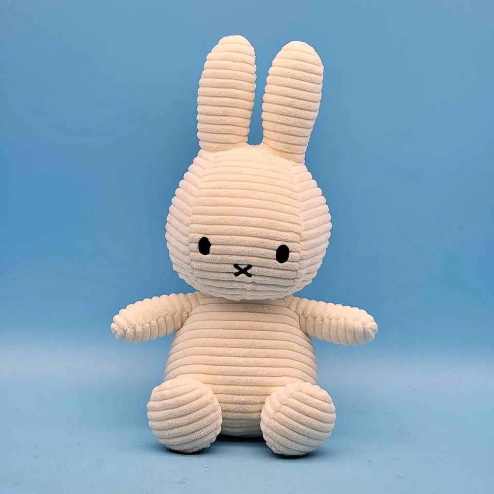 🥳VGC🤩 Bon Ton Toys MIFFY 9 inch Plush Corduroy White