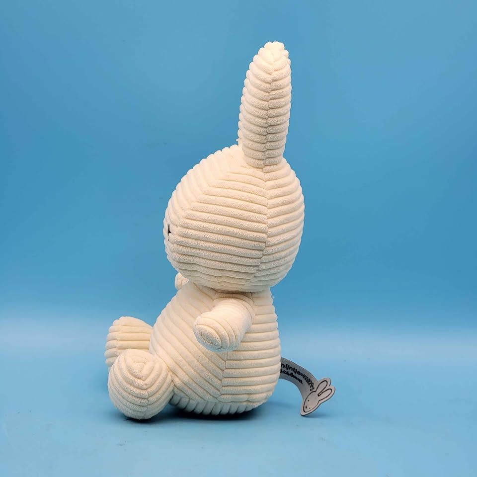 🥳VGC🤩 Bon Ton Toys MIFFY 9 inch Plush Corduroy White - photo 2
