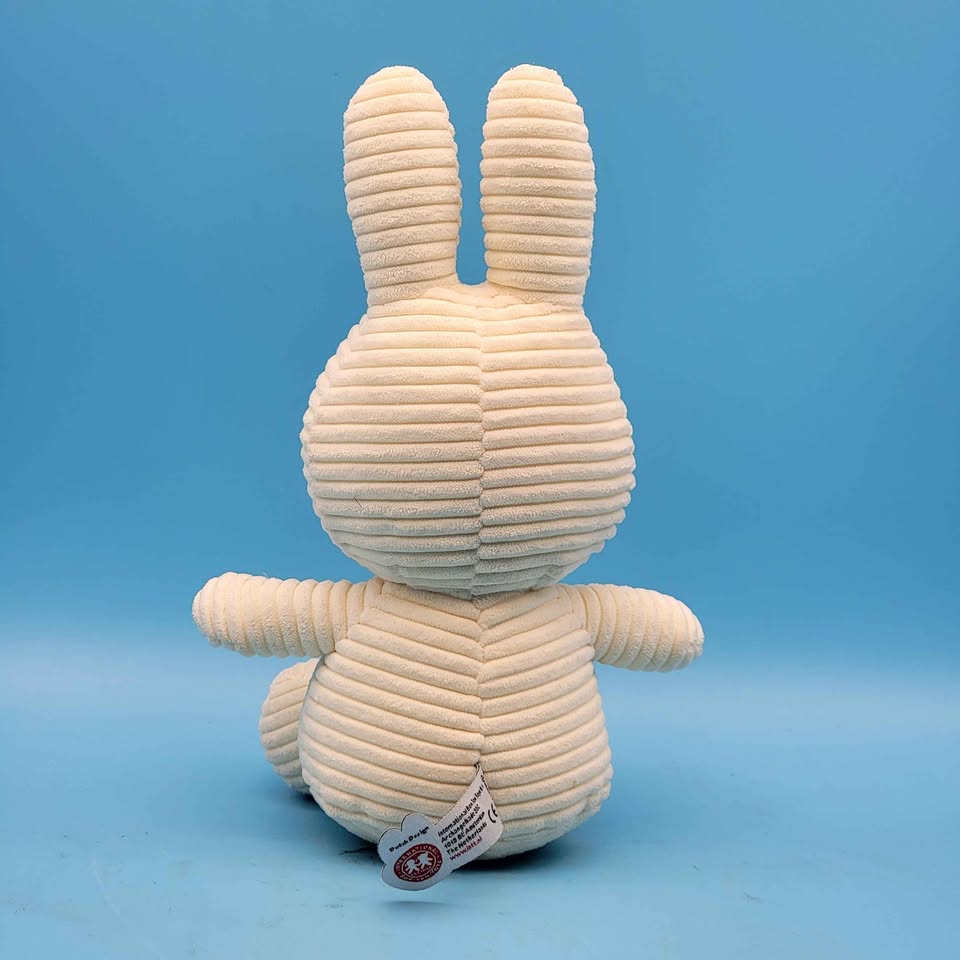 🥳VGC🤩 Bon Ton Toys MIFFY 9 inch Plush Corduroy White - photo 3