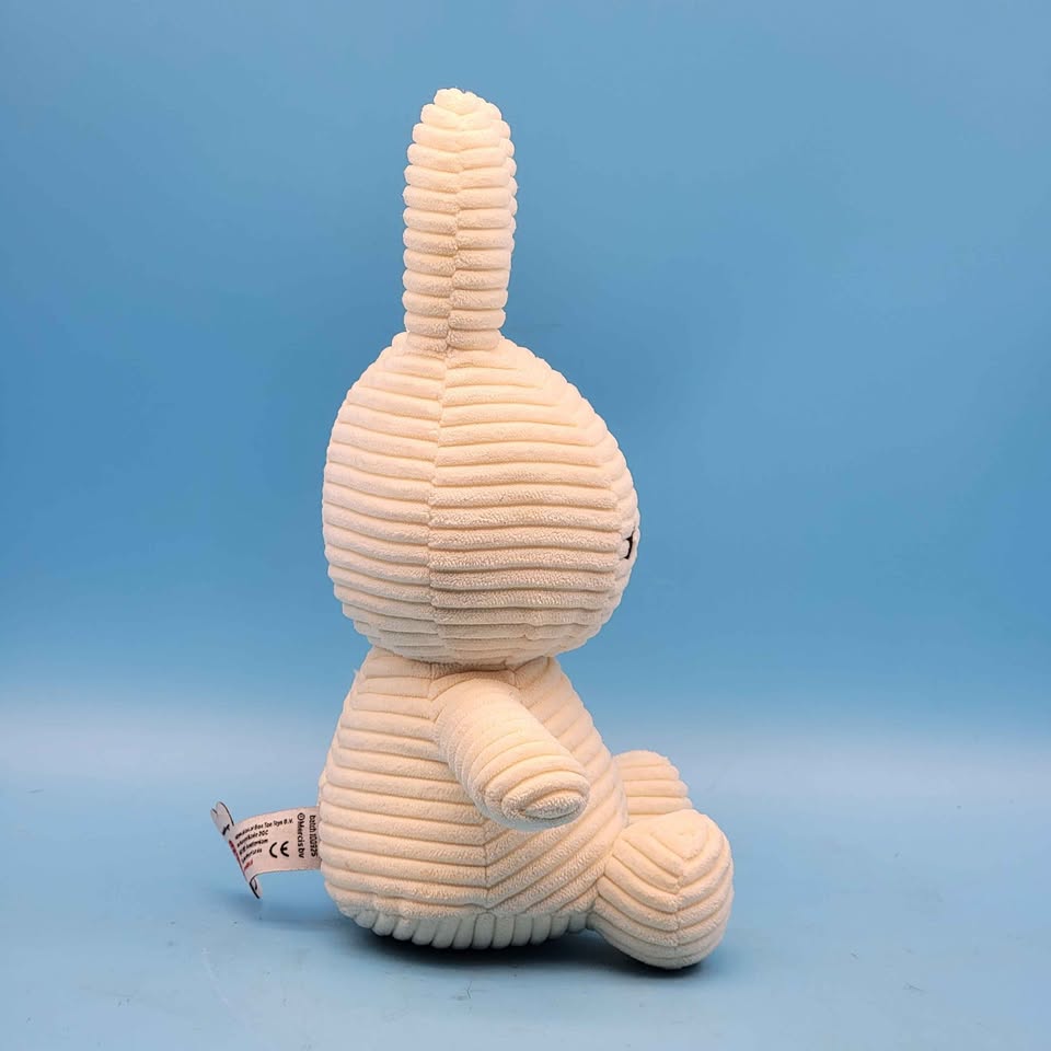 🥳VGC🤩 Bon Ton Toys MIFFY 9 inch Plush Corduroy White - photo 4