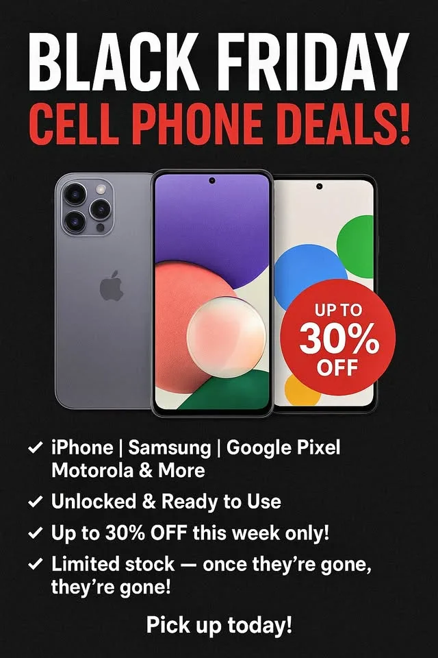 🔥 PRE-BLACK FRIDAY CELL PHONE DEALS! 🔥