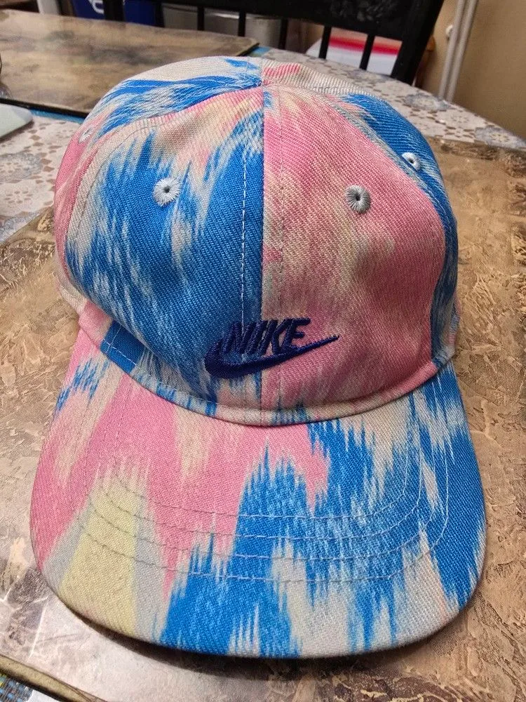 Nike Infant Printed Curved Brim Cap Pink n Blue