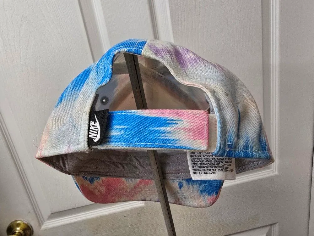 Nike Infant Printed Curved Brim Cap Pink n Blue image indicator(4)