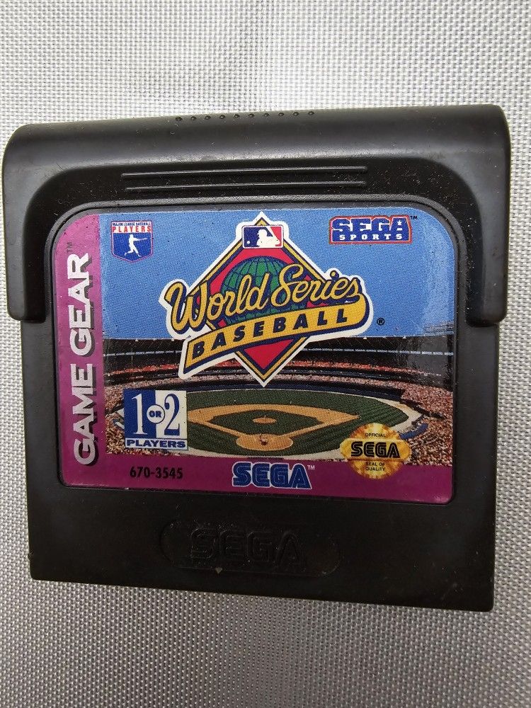 World Series Baseball Sega Game Gear 1994 Cartridge Only Authent