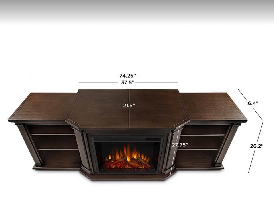 Real Flame TV Stand with Electric Fireplace - photo 4