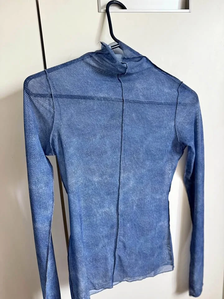 Zara beautiful sheer blue S top thumbnail