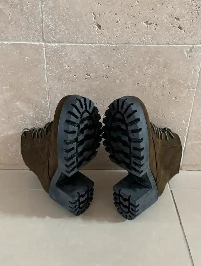 Brand New Green Ankle Boots image indicator(3)