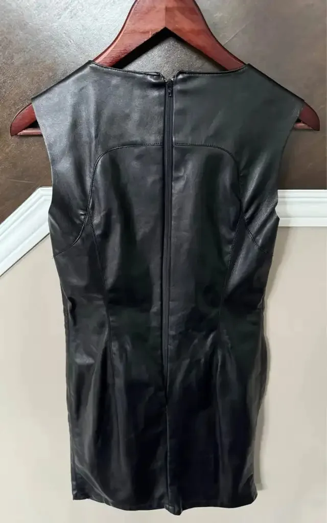 Brand New Suko Faux Leather Dress image indicator(2)