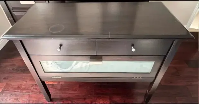 Genuine Wood/Glass Cabinet