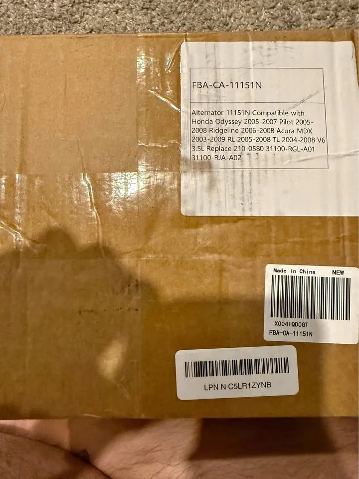 Car Alternator Honda Odyssey Ridgeline Acura MDX thumbnail