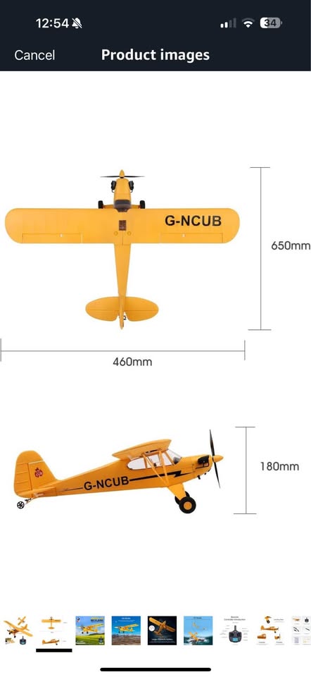 A160- J3 Skylark RC Plane with Gyro - photo 3