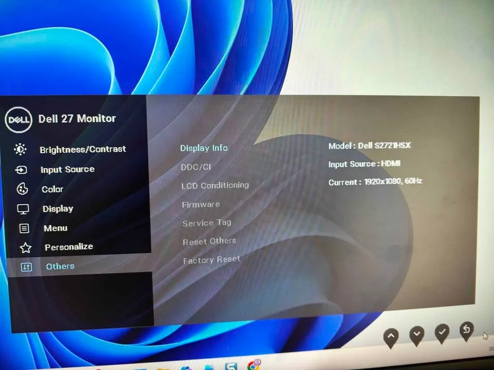 27 inch Dell monitor Dell S2721HSX image indicator(3)