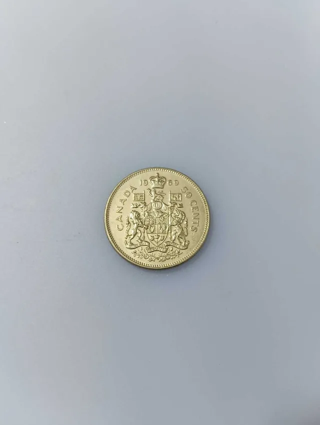 1969 Canadian Fifty Cent Coin thumbnail
