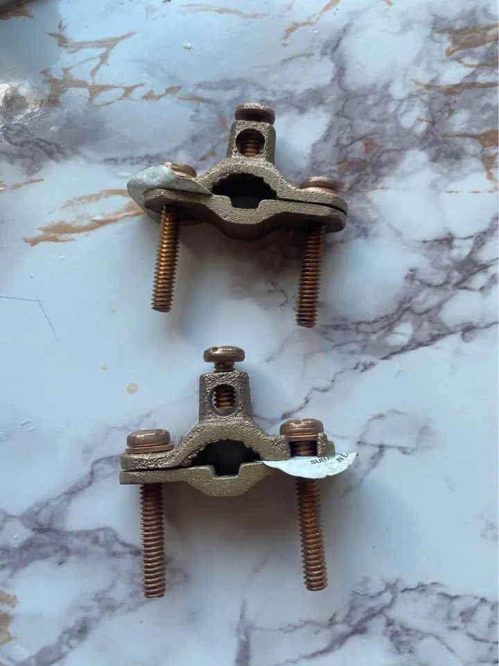 10 Pcs Ground Rod Clamp - Brass - 1/2" to 1" image indicator(3)