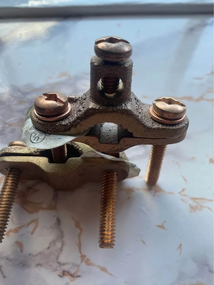 10 Pcs Ground Rod Clamp - Brass - 1/2" to 1" image indicator(4)