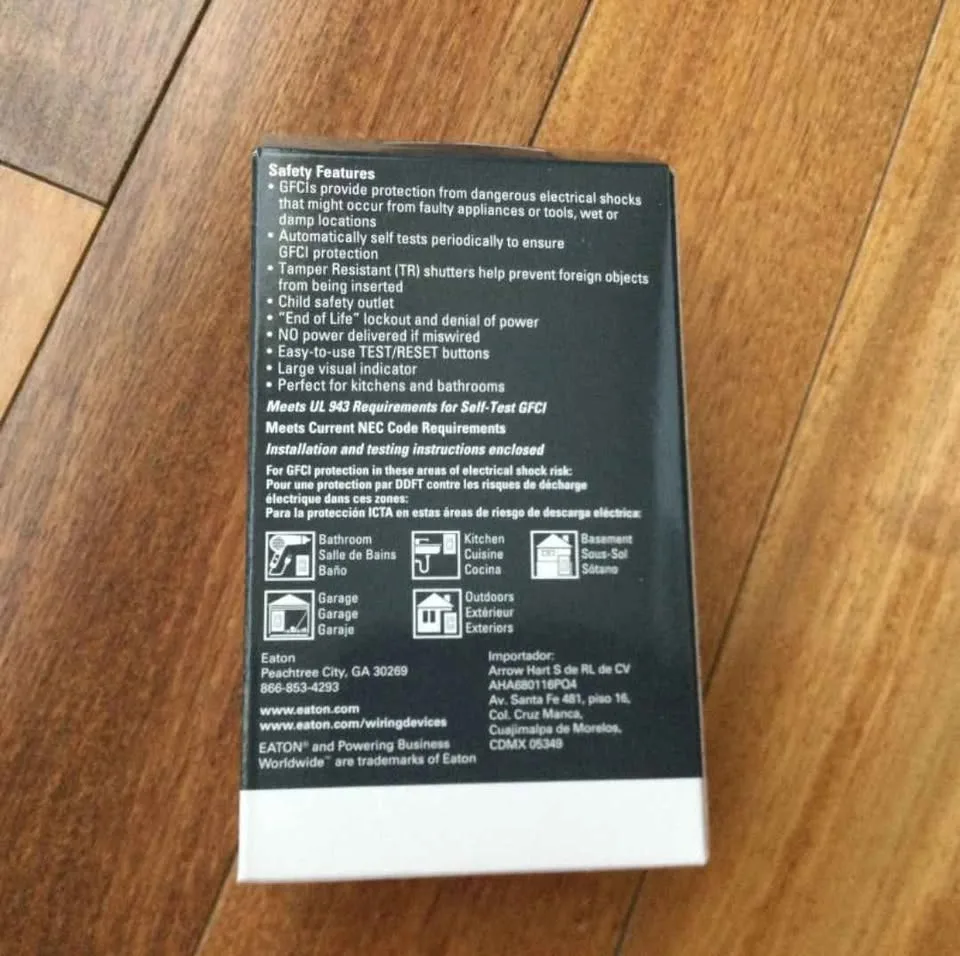 New Eaton Electrical Duplex Receptacle - Tamper Resistant image indicator(2)