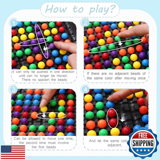 Montessori Rainbow Ball Game (80 pcs)