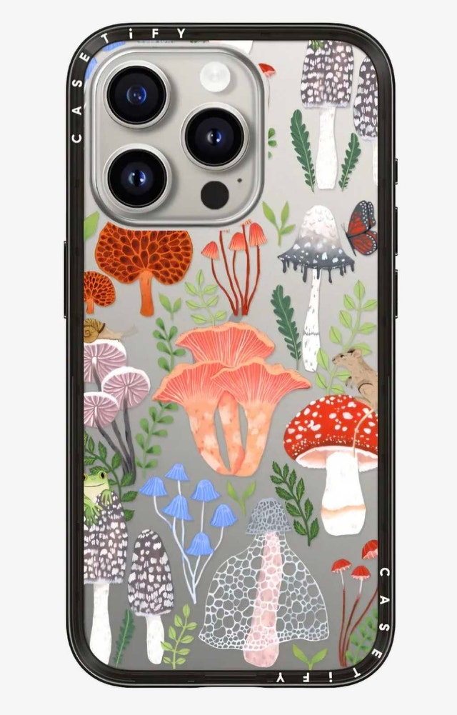 IMPACT CASE FOR IPHONE 15 PRO, MUSHROOMS BY PAPIO PRESS