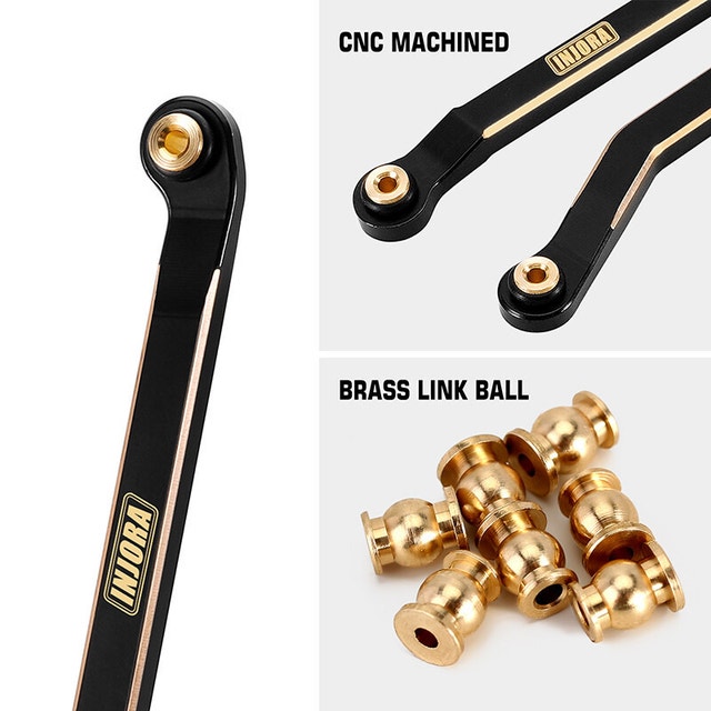 INJORA Black Brass High Clearance Chassis Links - photo 4