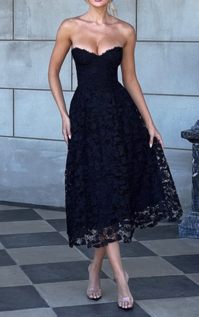 Babyboo-Black Midi Dress-Size S - photo 2