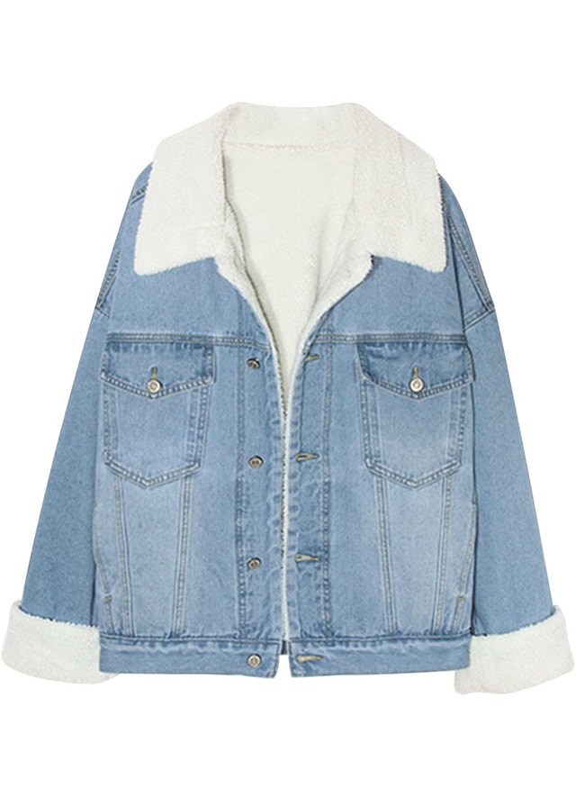 Denim Sherpa Jacket-Size L - photo 2