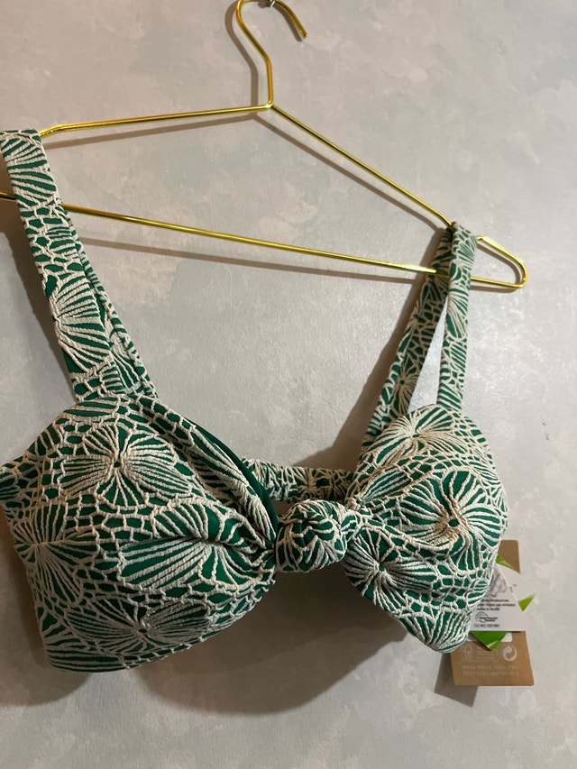Derlook Green striped knot Bikini-Size M - photo 5