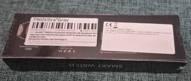 LAXASFIT T900 Ultra Smartwatch Grey - photo 2