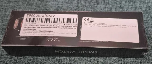 LAXASFIT T900 Ultra Smartwatch Grey image indicator(2)