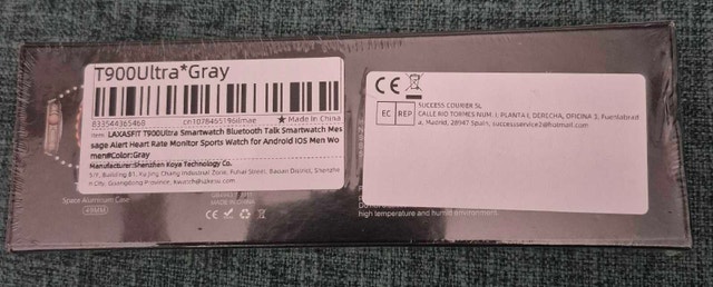 LAXASFIT T900 Ultra Smartwatch Grey - photo 3