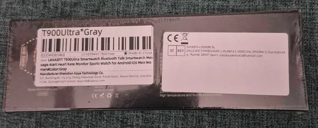 LAXASFIT T900 Ultra Smartwatch Grey image indicator(3)