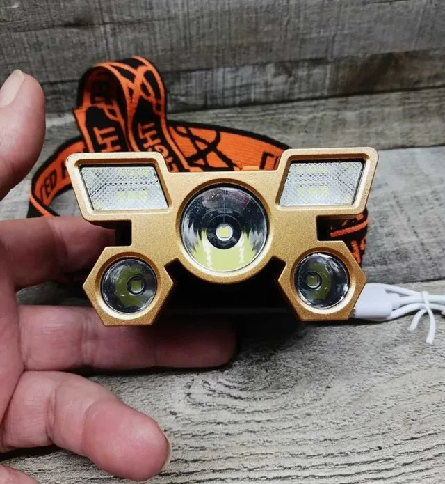 USB Rechargeable Headlight 5 LED Headlamp 4 Settings image indicator(2)