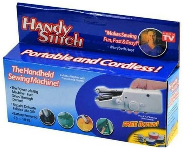 AS SEEN ON TV HANDY STITCH HANDHELD SEWING MACHINE