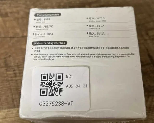 BY01 WIRELESS HEADPHONES image indicator(2)