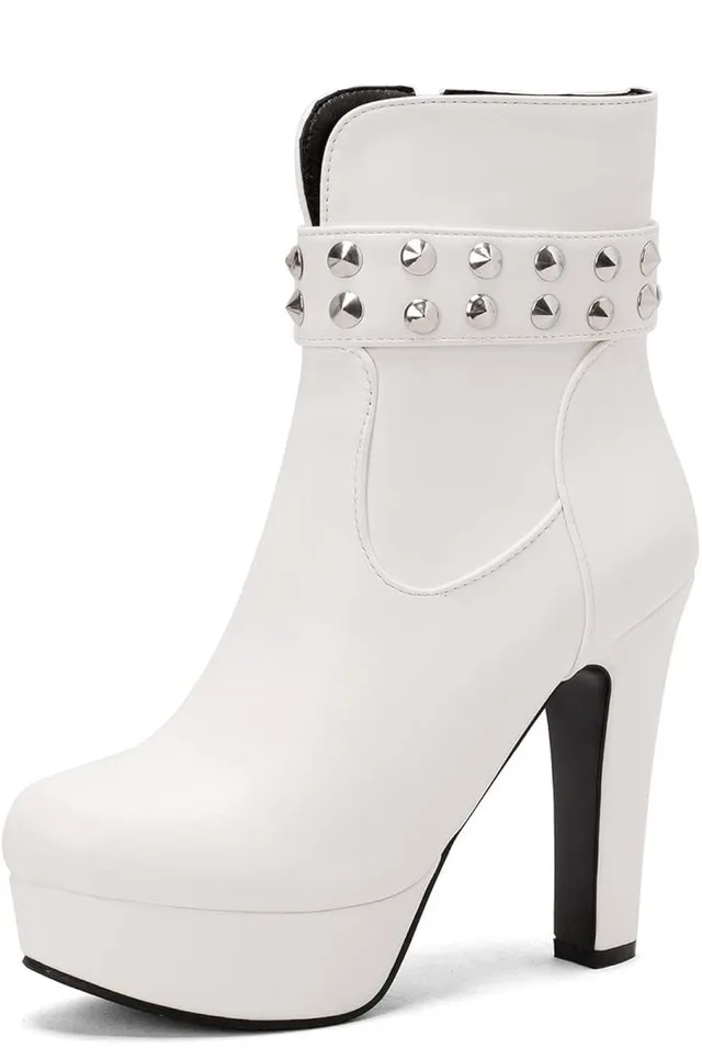 Ankle Boots- Block high Heels! Size 15 thumbnail