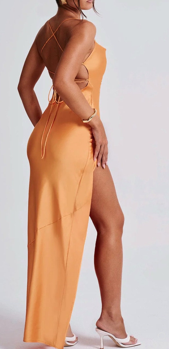 MISHA MAXI DRESS - TANGERINE! Size XXL - photo 2
