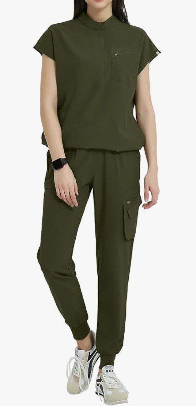 Uniforms World Olive Scrub Set-Size XS