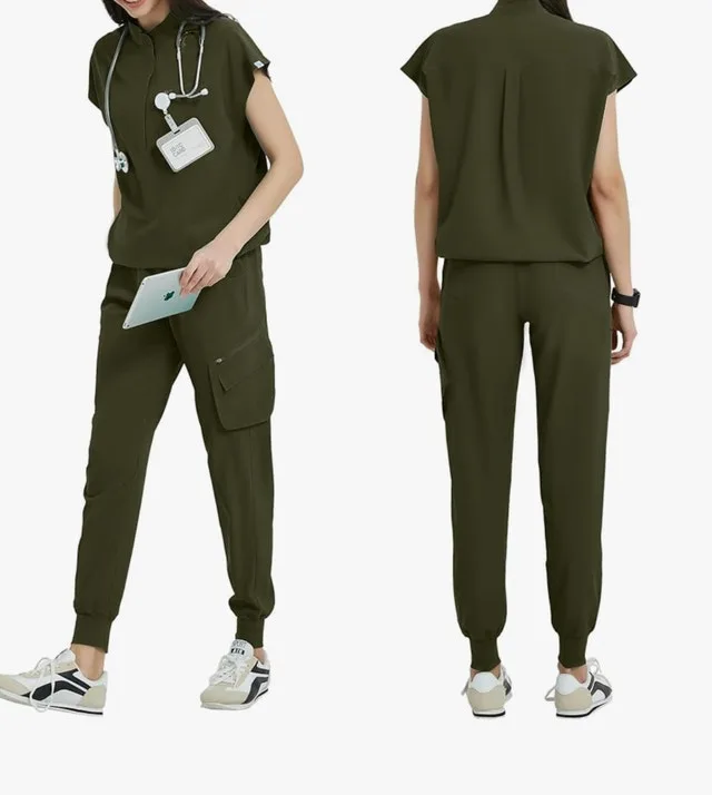 Uniforms World Olive Scrub Set-Size XS image indicator(2)