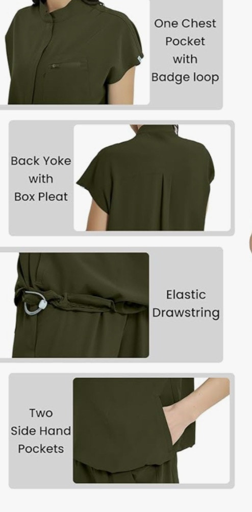 Uniforms World Olive Scrub Set-Size XS - photo 3