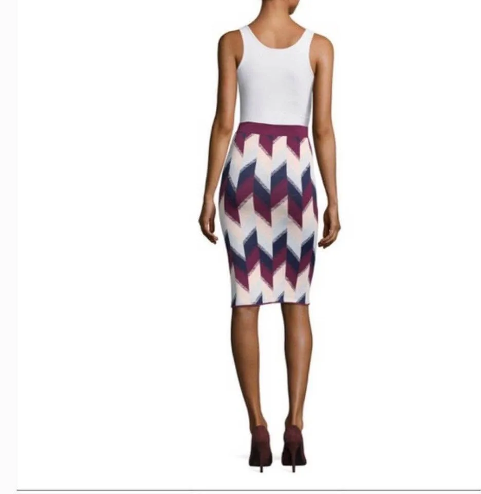 New*BCBGMAXAZRIA Leger Knit Sweater Skirt image indicator(3)