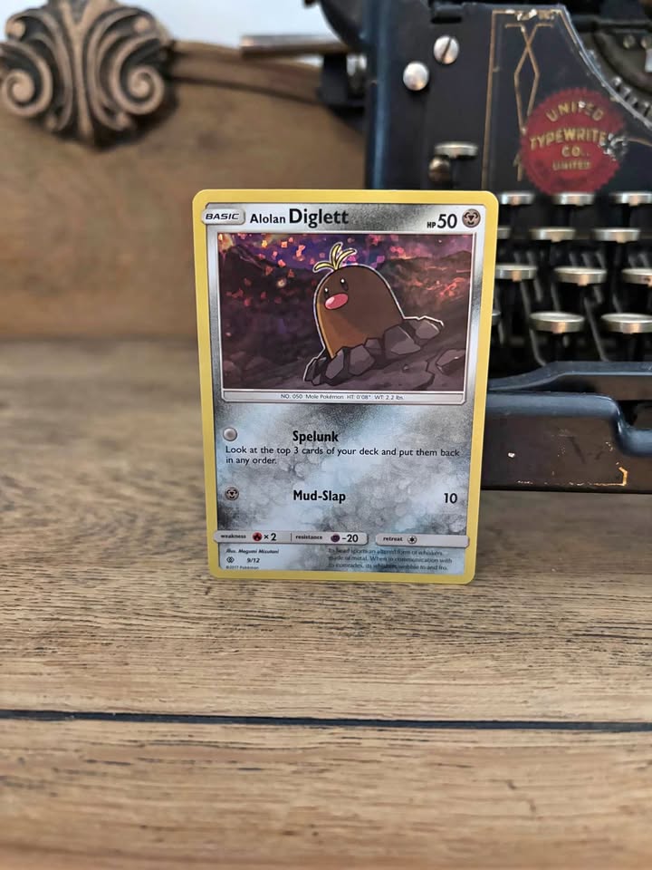 Pokemon TCG Alolan Diglett 9/12 McDonald's 2017 Holo