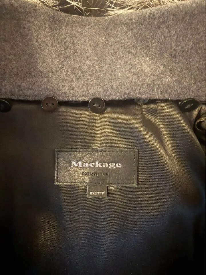 Mackage Cashmere/Wool Fur Coat XXS image indicator(3)
