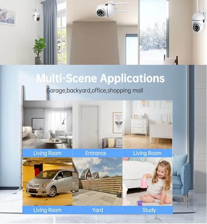 EVERSECU 1080P Outdoor Wired WiFi PTZ Security Camera... image indicator(10)