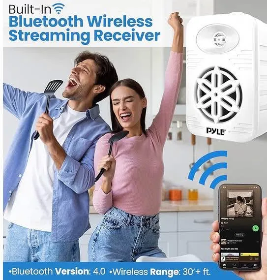 Pyle Bluetooth Indoor Outdoor Speakers Pair image indicator(2)