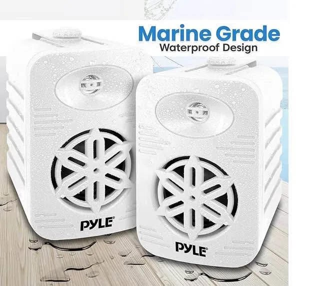 Pyle Bluetooth Indoor Outdoor Speakers Pair image indicator(4)