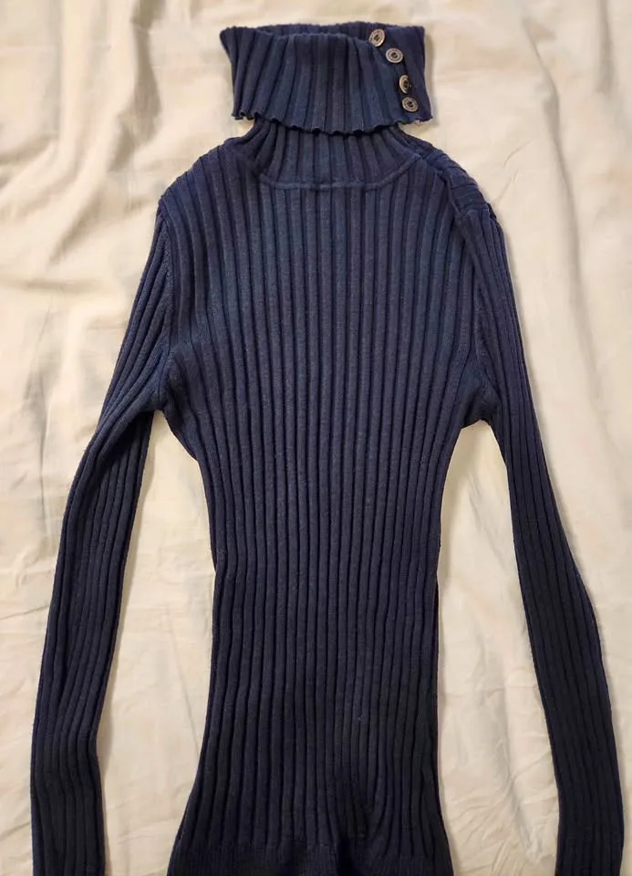 Navy Blue Turtleneck